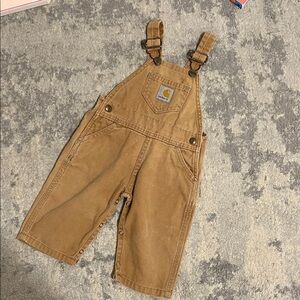 Carhartt Kids Brown Overalls - 12 months